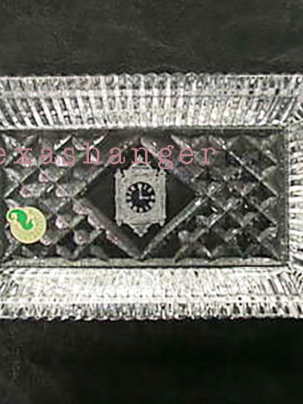 Marshall Field Waterford Crystal Frango Tray 2004 Vintage NIB